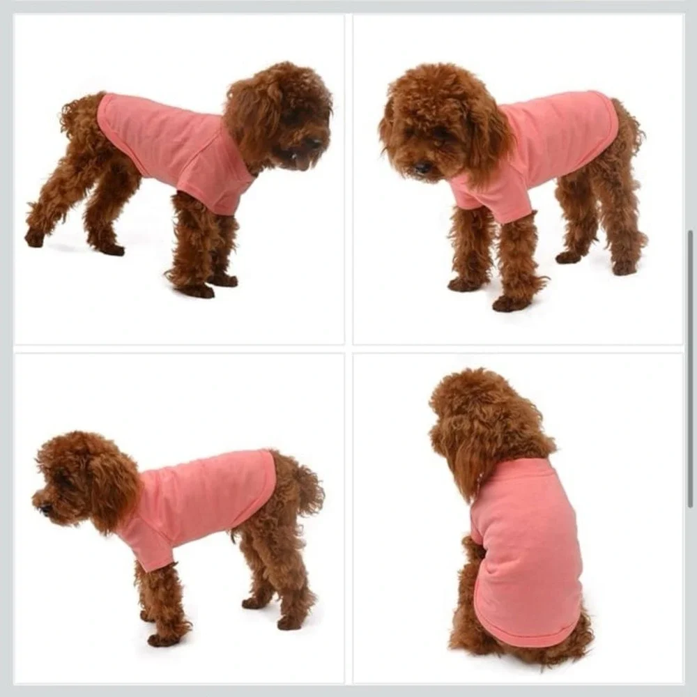 New Lovelonglong Pet Clothing Dog Costumes Basic Blank T-Shirt Tee‎ Shirts XS